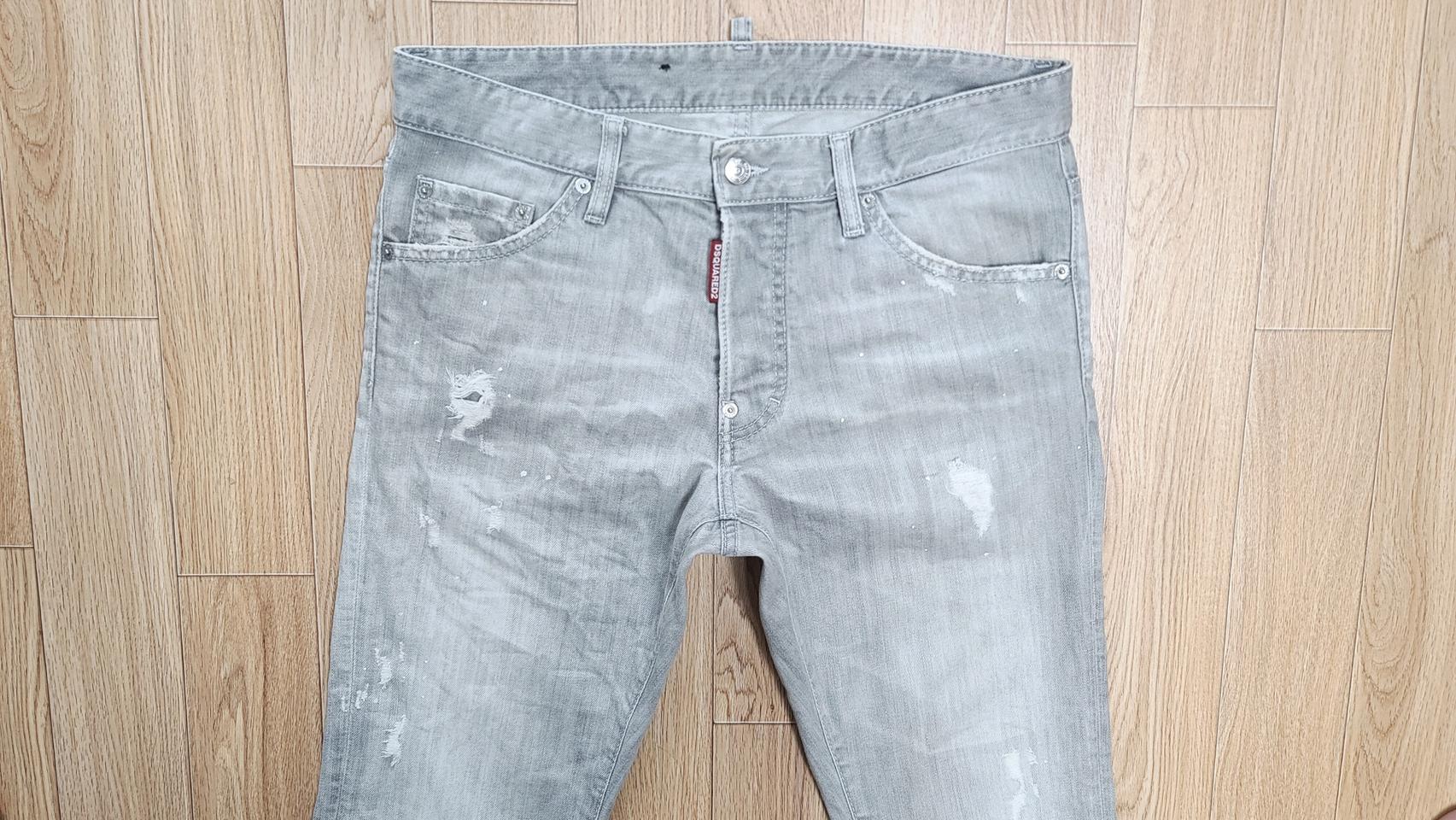 정품 디스퀘어드 그레이 쿨가이진 청바지 46 48