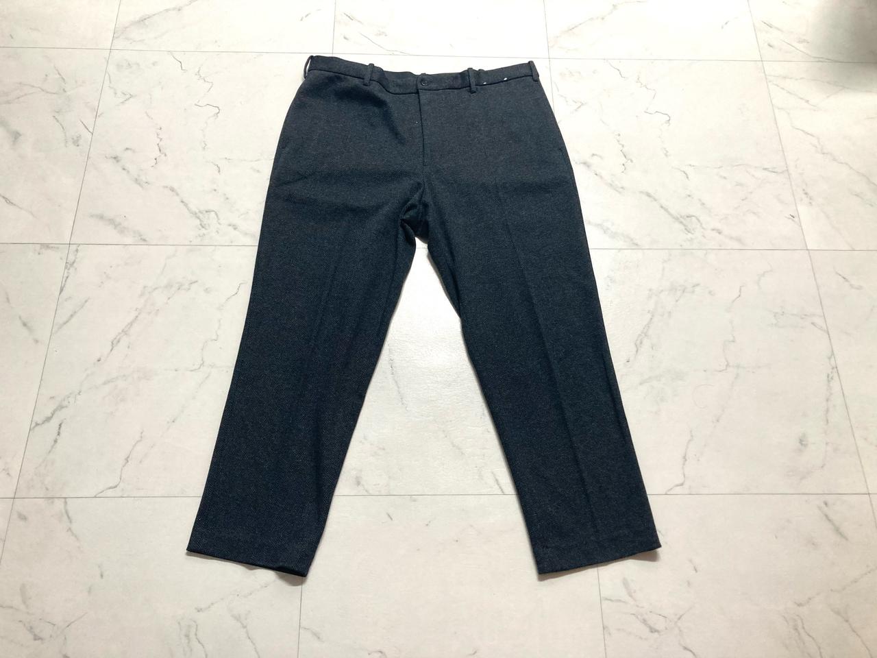 (거의 새것)유니클로 재팬 헤링본 울 슬랙스 34-36