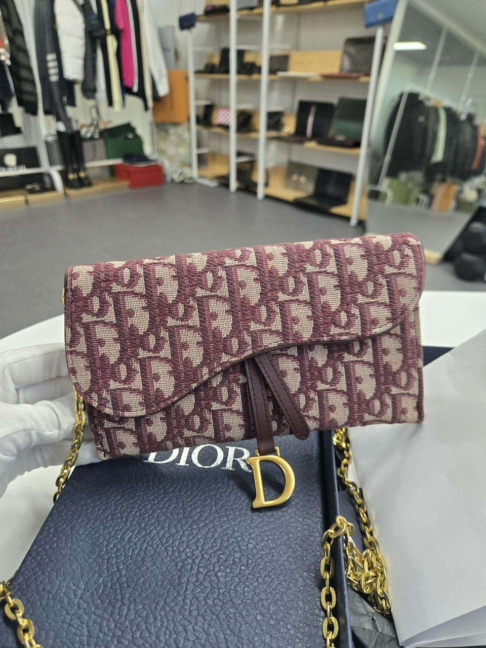 [보증서 정품] 디올 오블리크 새들백