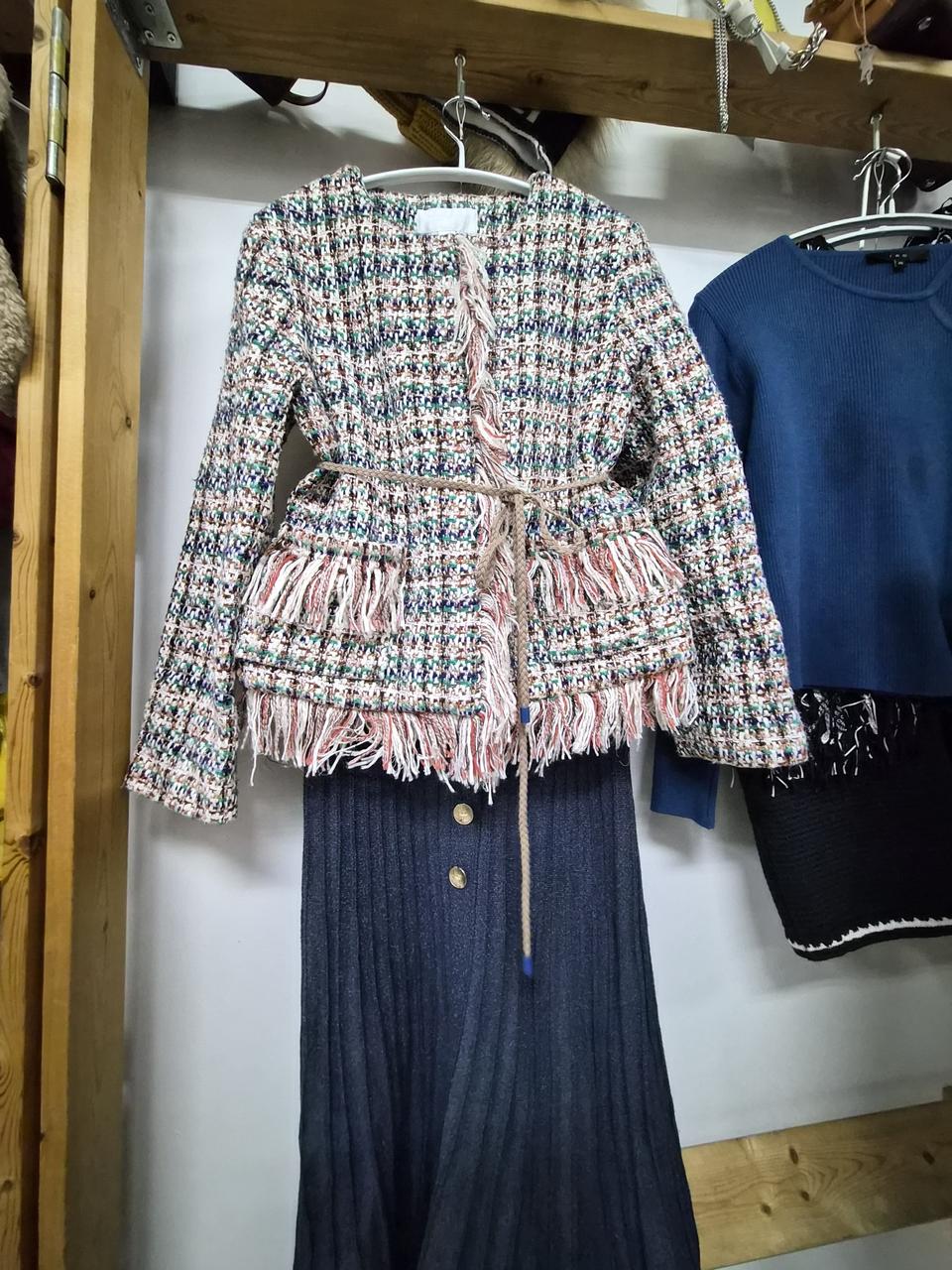 질스튜어트 태슬 트위드.더 아이잗 니트 스커트