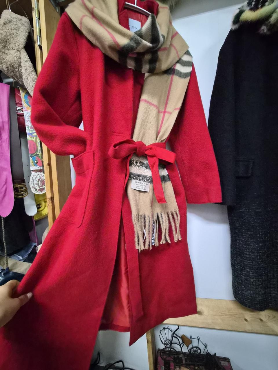 ST.john 센죤 레드울 코트