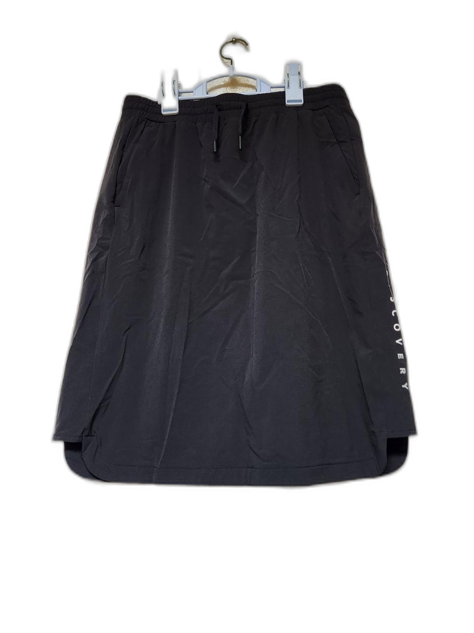 디스커버리 블랙 포켓 밴딩스커트