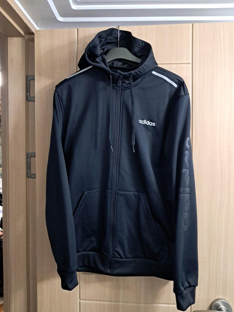 아디다스  기모. 후드집업