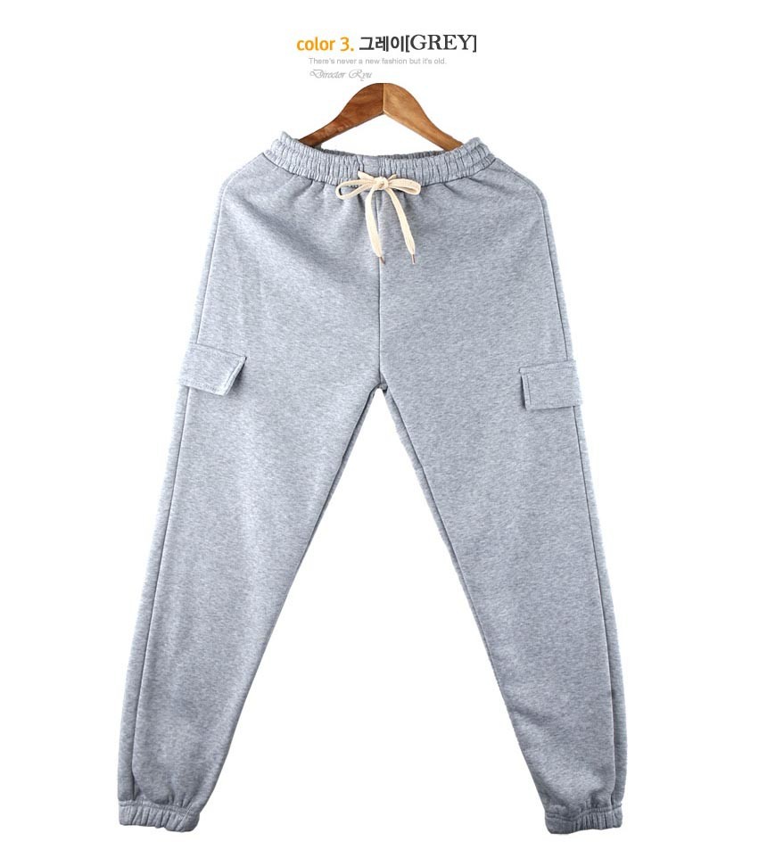 여자 안감기모 카고 조거팬츠