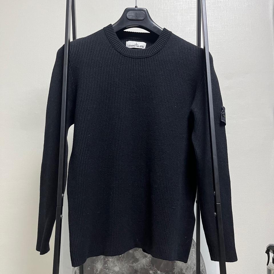 정품 2XL) 스톤아일랜드 슬림핏 울 니트 95~100