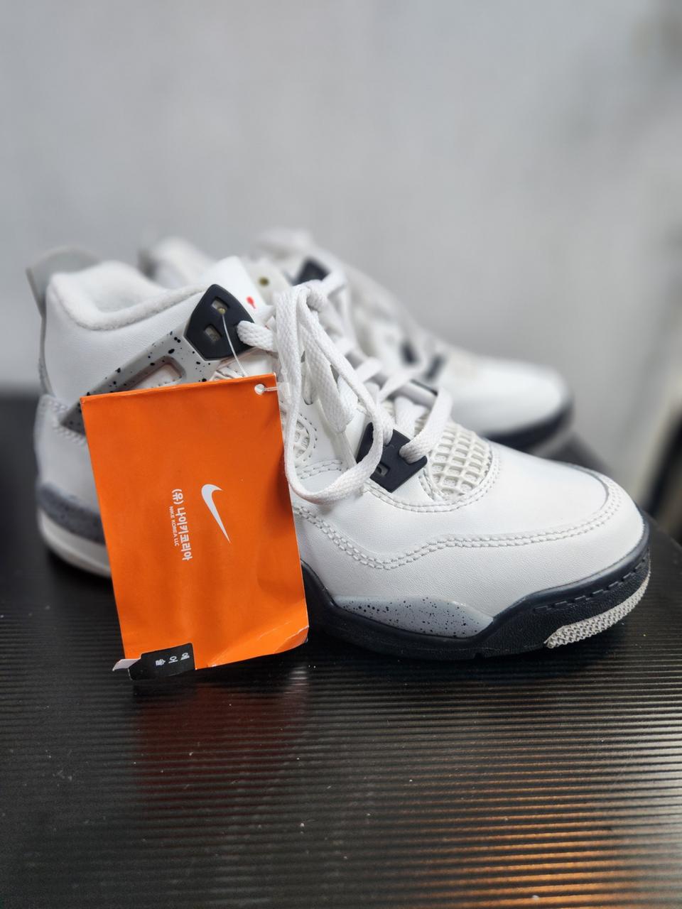 (정품) 나이키 에어조던4 레트로 OG 그레이 리틀키즈 (200)