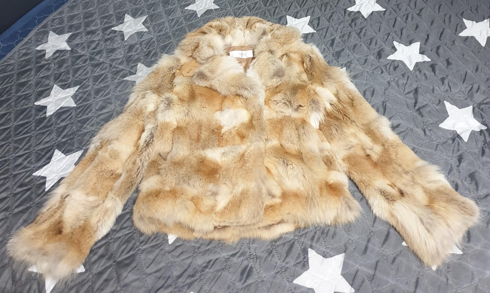 한섬 시스템 코요테털 모피 넥버튼 퍼 자켓 (55)