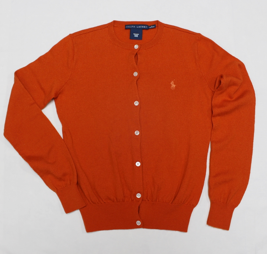 랄프로렌 여성 슬림 M 양모 니트 가디건 아주좋음/E02