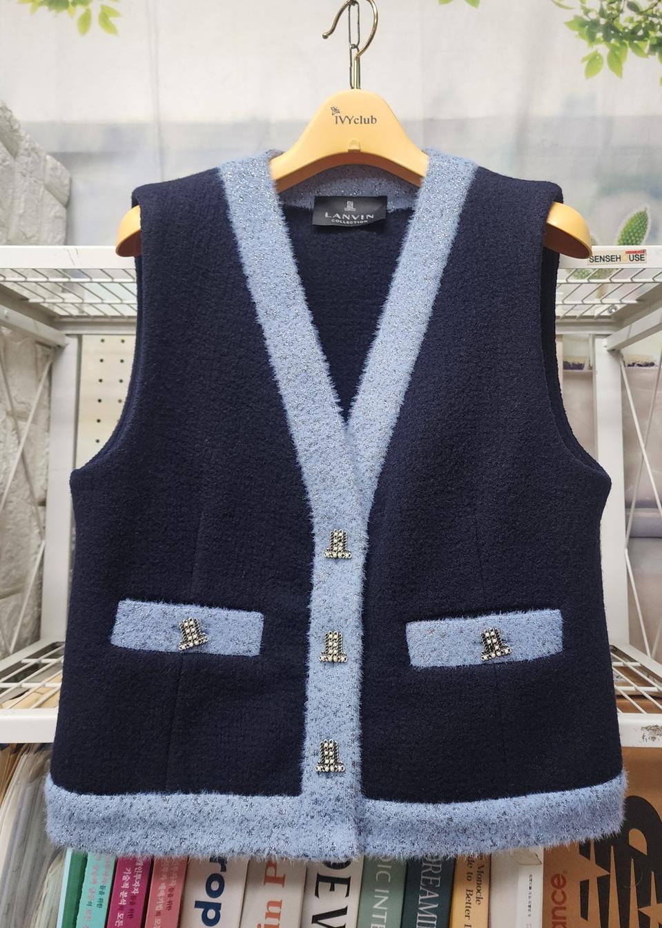 랑방 여성겨울조끼 66 울 컬러 라인 베스트 WM05
