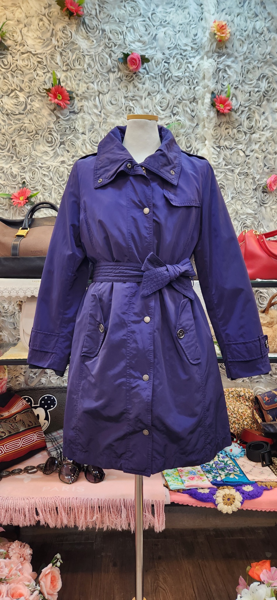 LANDS'END 랜즈엔드 프라다 원단 하프코트 (66) (가을 겨울)