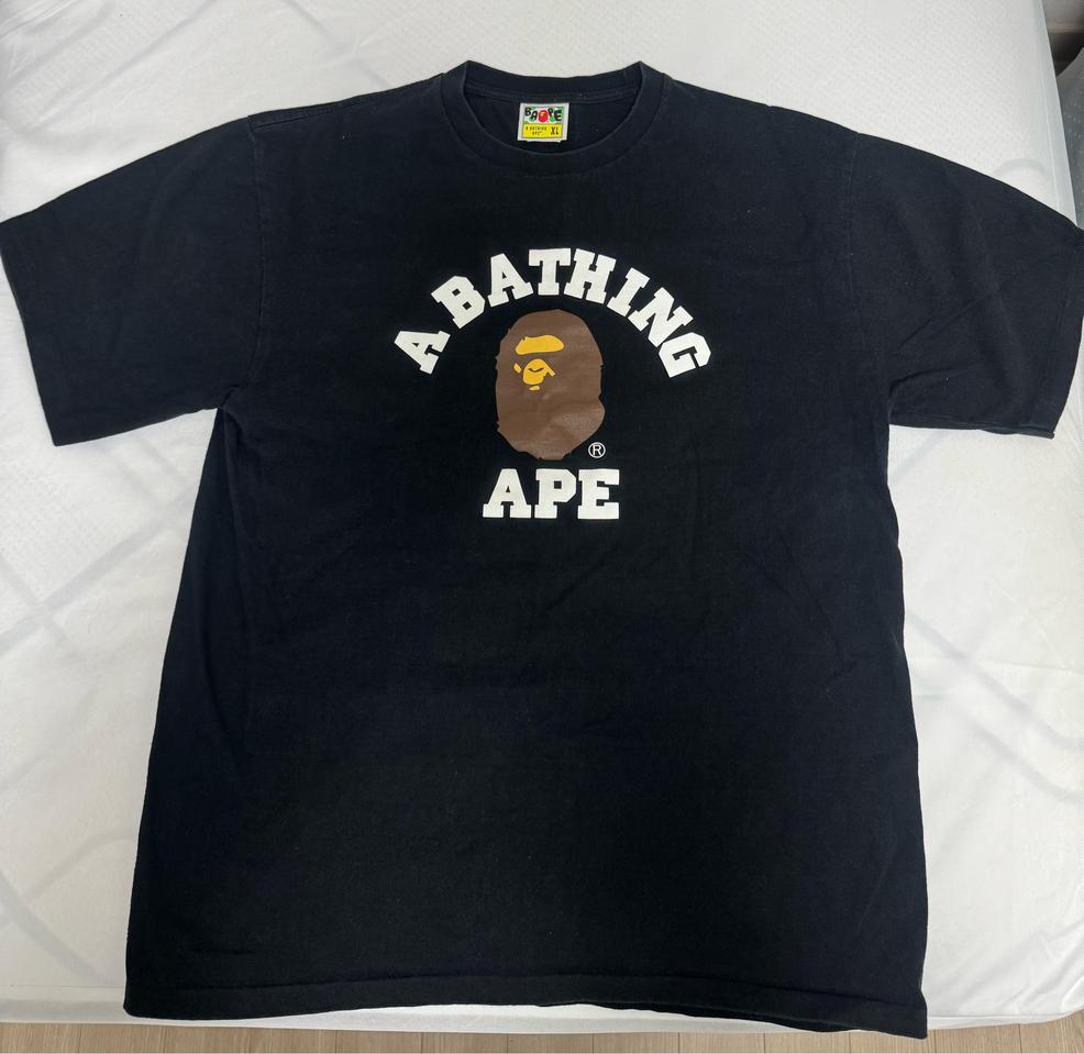 [XL]베이프 카모 블랙 티셔츠