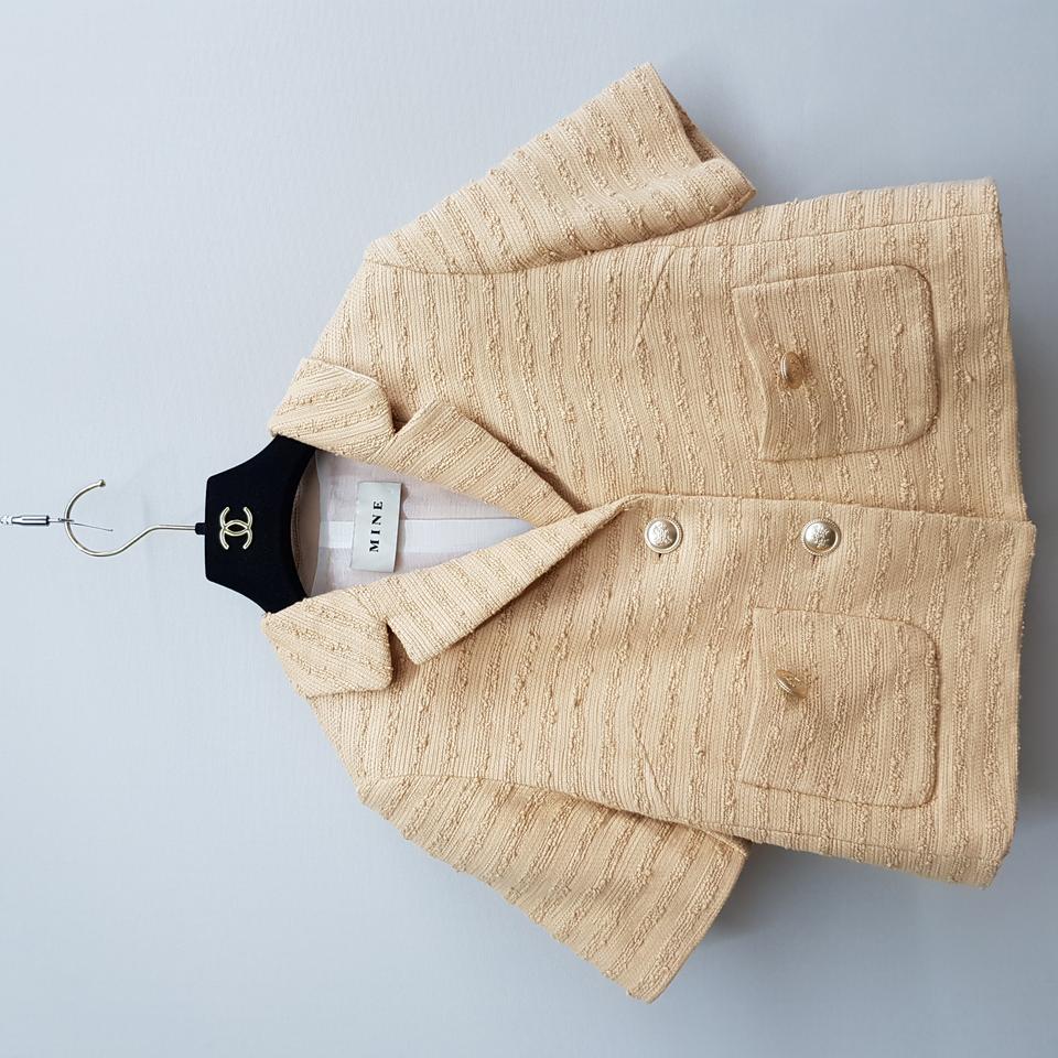 한섬 마인 2022 반팔 트위드 자켓 76-90-155사이즈