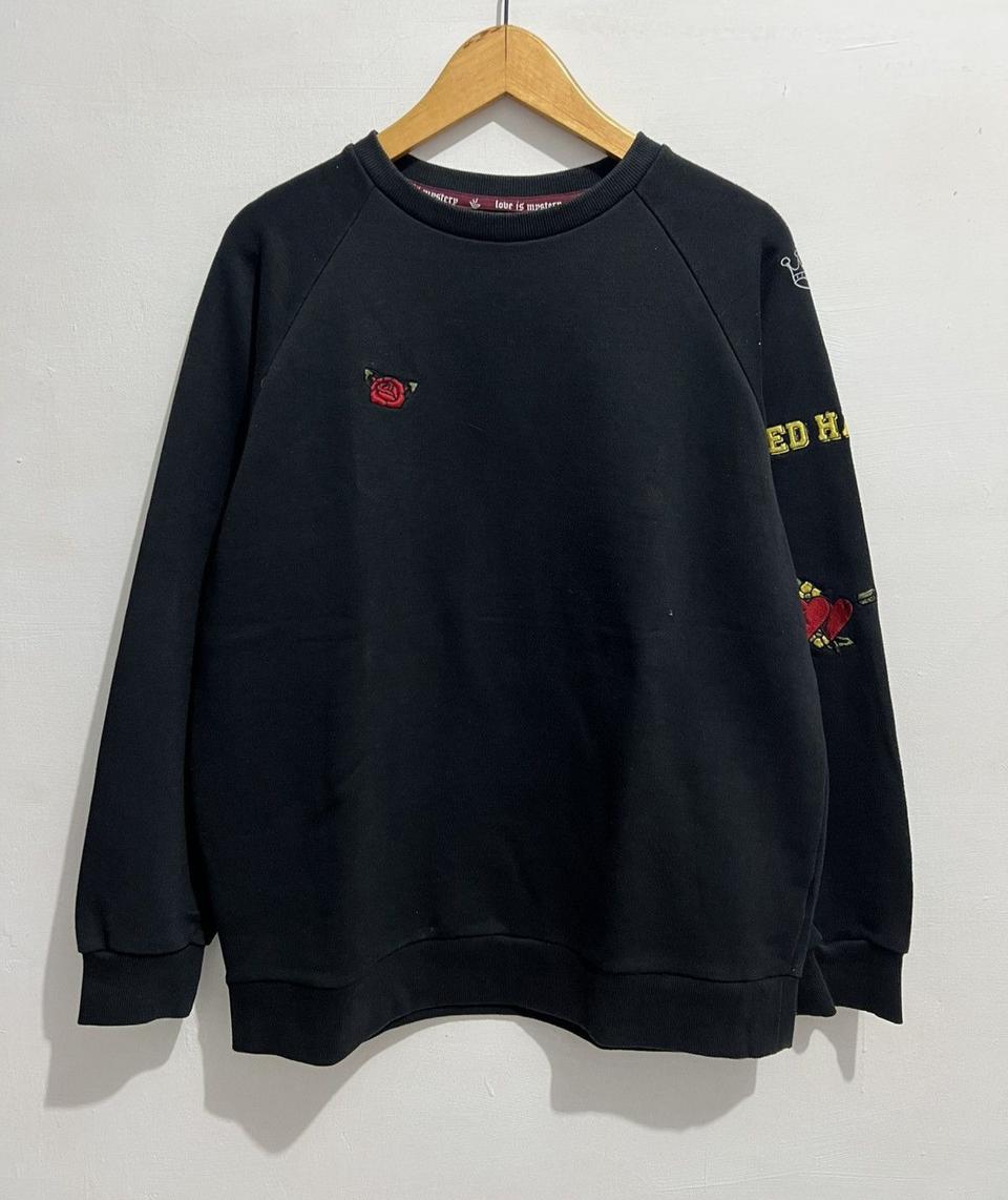 에드하디 블랙 기모 맨투맨 105