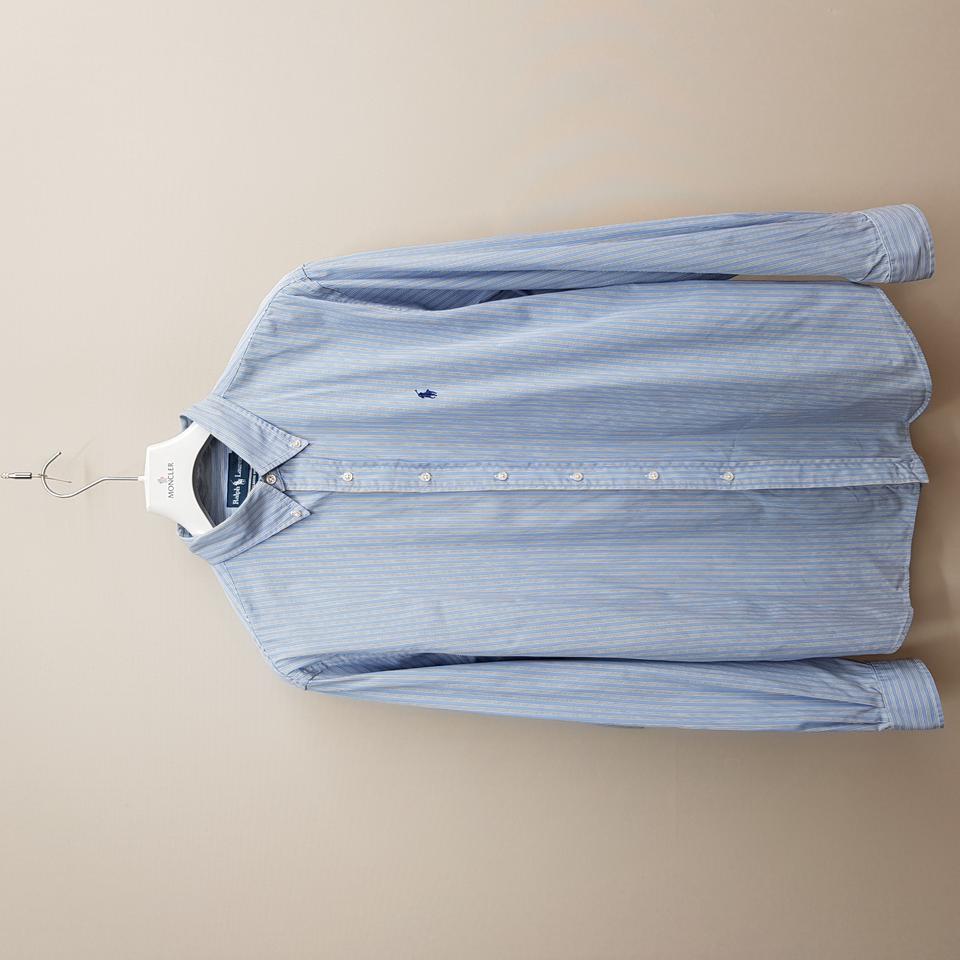 랄프로렌 클래식핏 스트라이프 코튼 셔츠