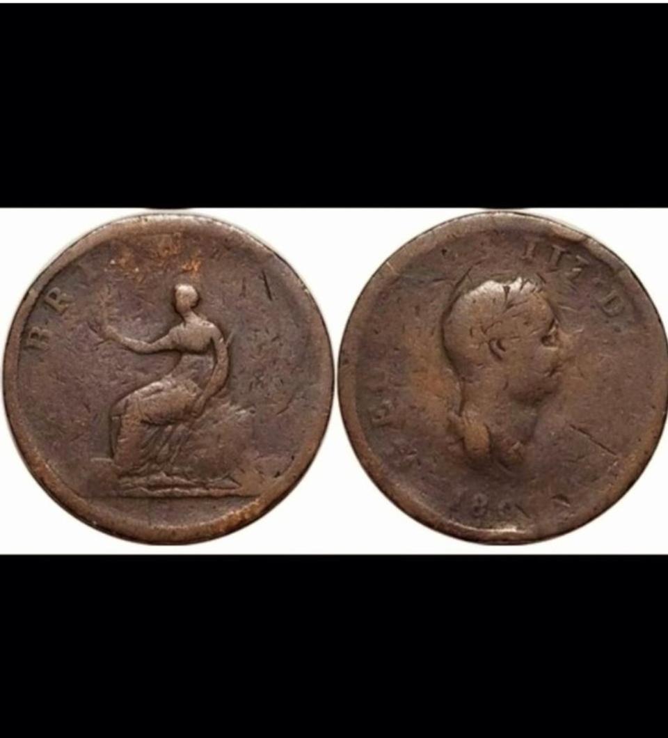 영국 조지3세 1806년 1/2페니.외국주화 주화 화폐 동전