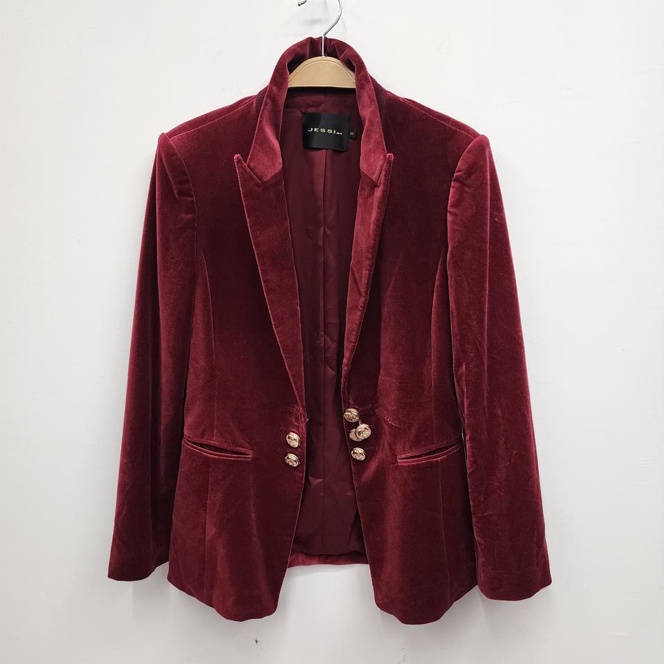 제시뉴욕 여성 벨벳 자켓(66사이즈)