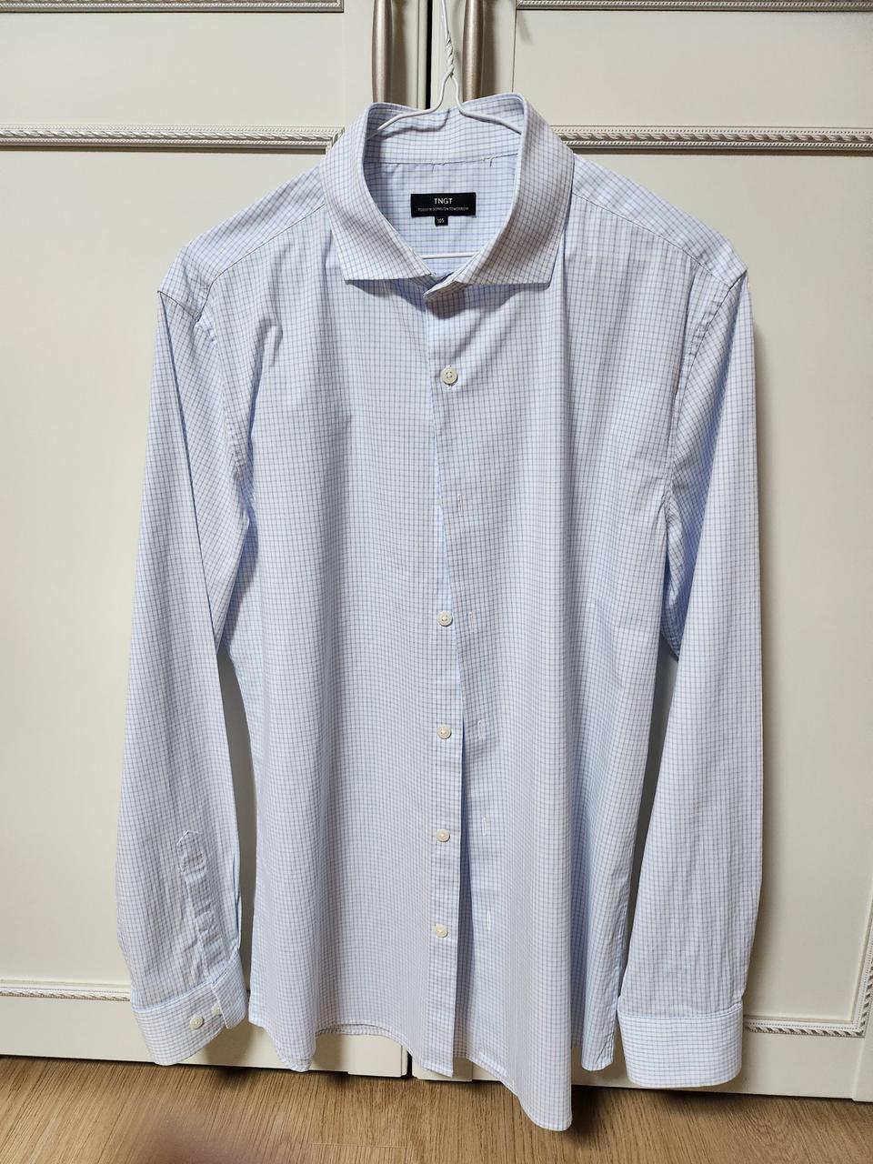 TNGT 블루 체크 셔츠 105