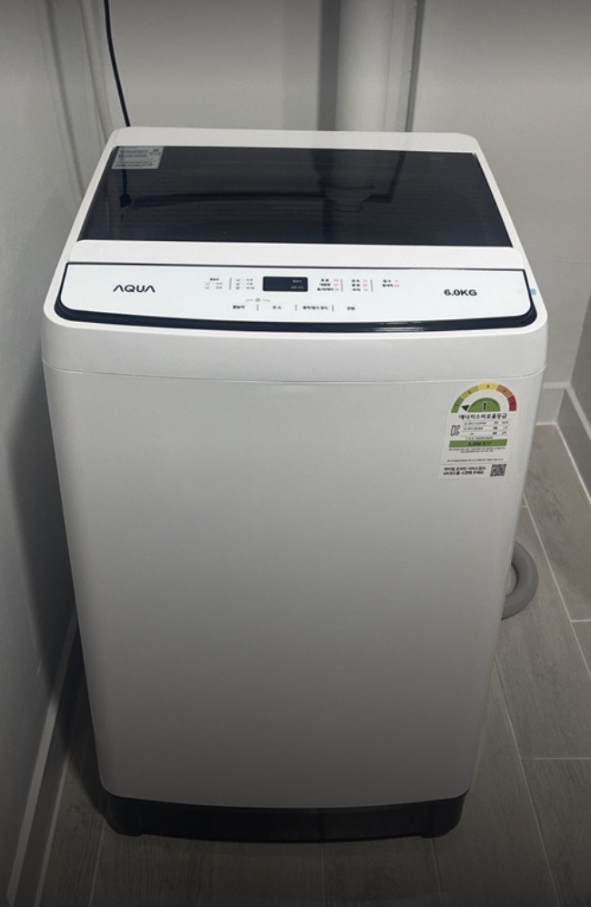 5회미만 사용 거의 새제품) 하이얼 1등급 통돌이 6kg 세탁기