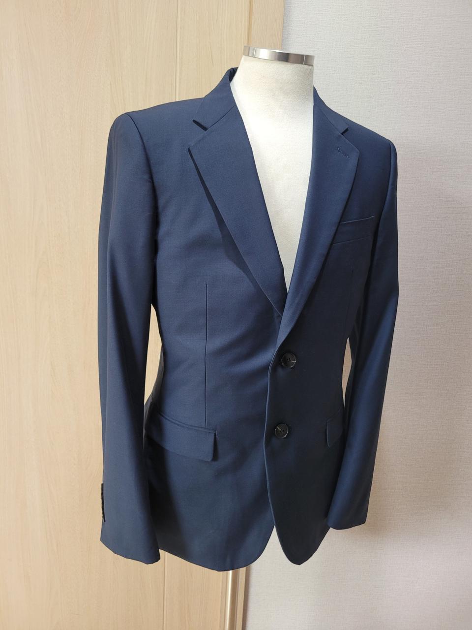스파오 SPAO 남자 투버튼 블레이저 102 블루네이비