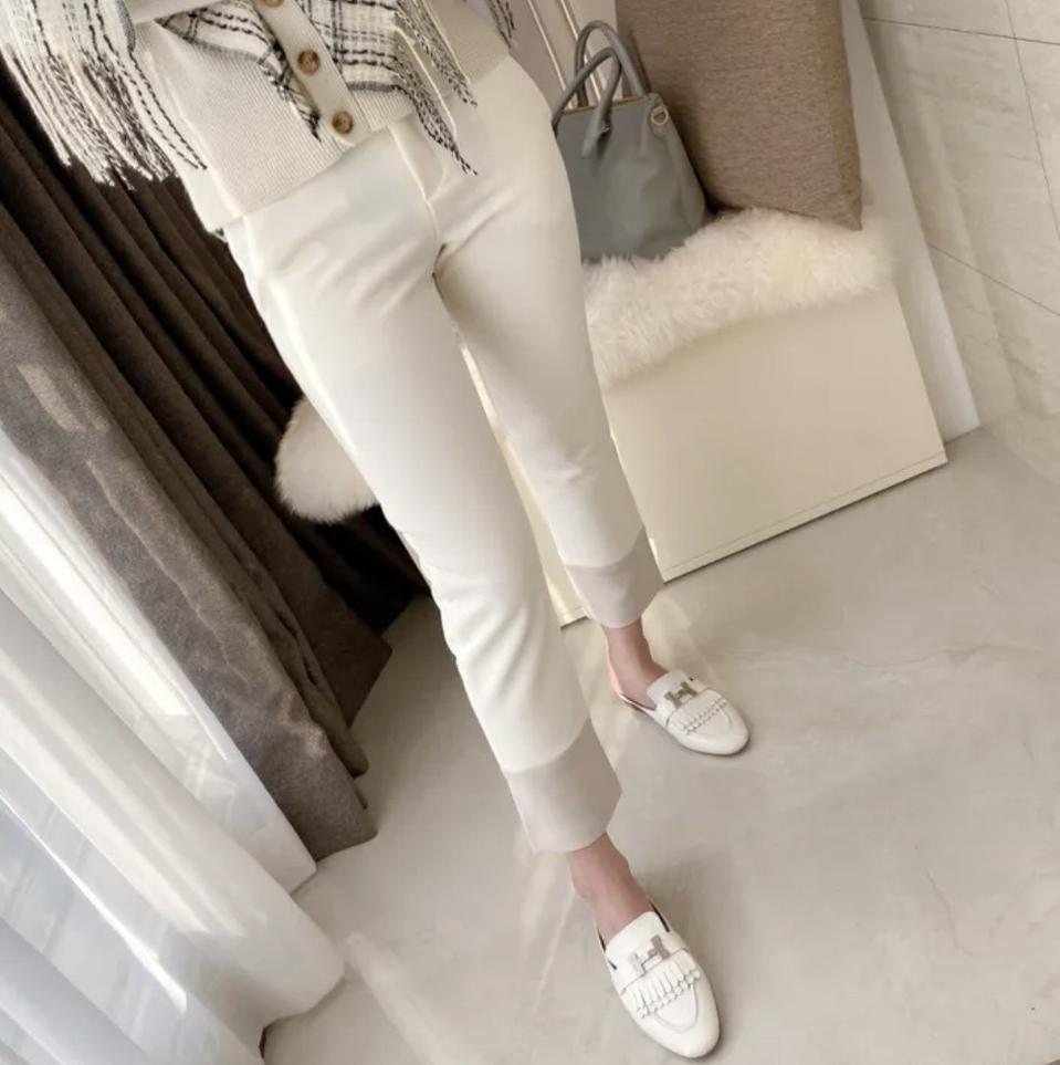 로로배색슬랙스