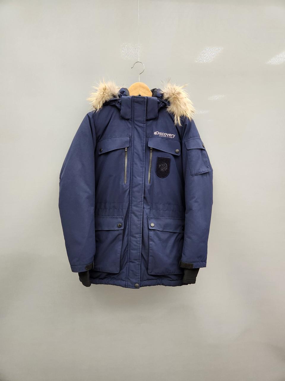 디스커버리 네이비 패딩 점퍼