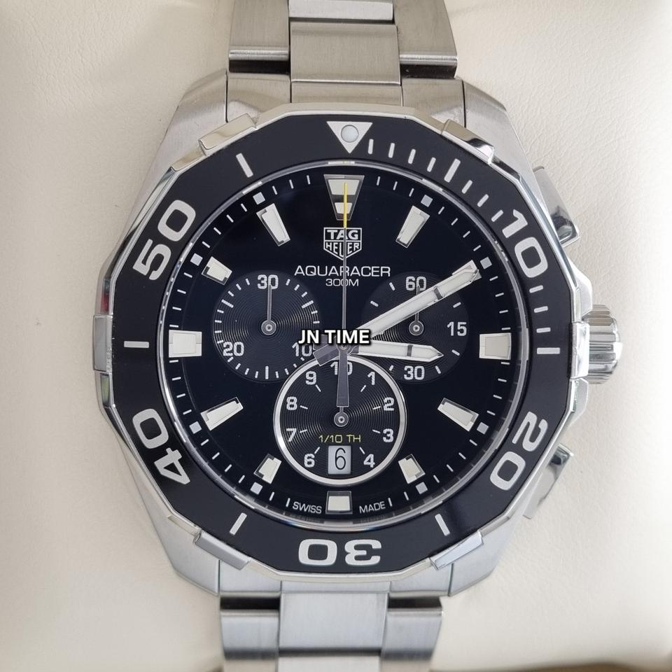 태그호이어 아쿠아레이서 300 크로노그래프 쿼츠 43mm CAY111A