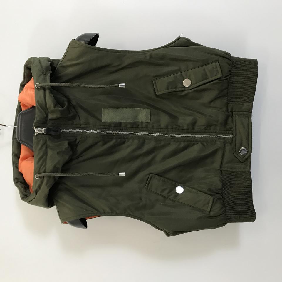 자라 크롭 ma1 후드 조끼 [M]