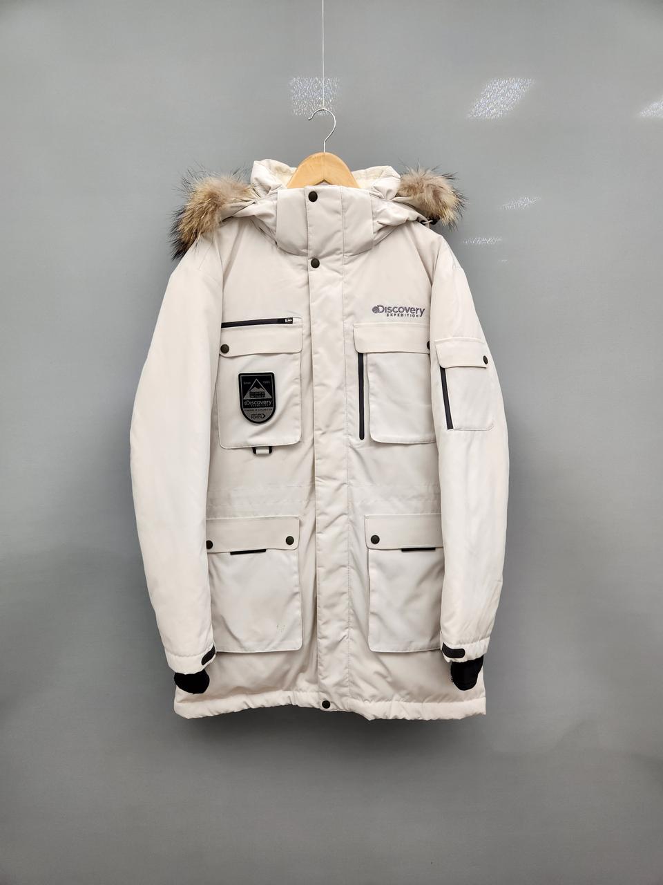 디스커버리 밀포드 화이트 구스다운패딩