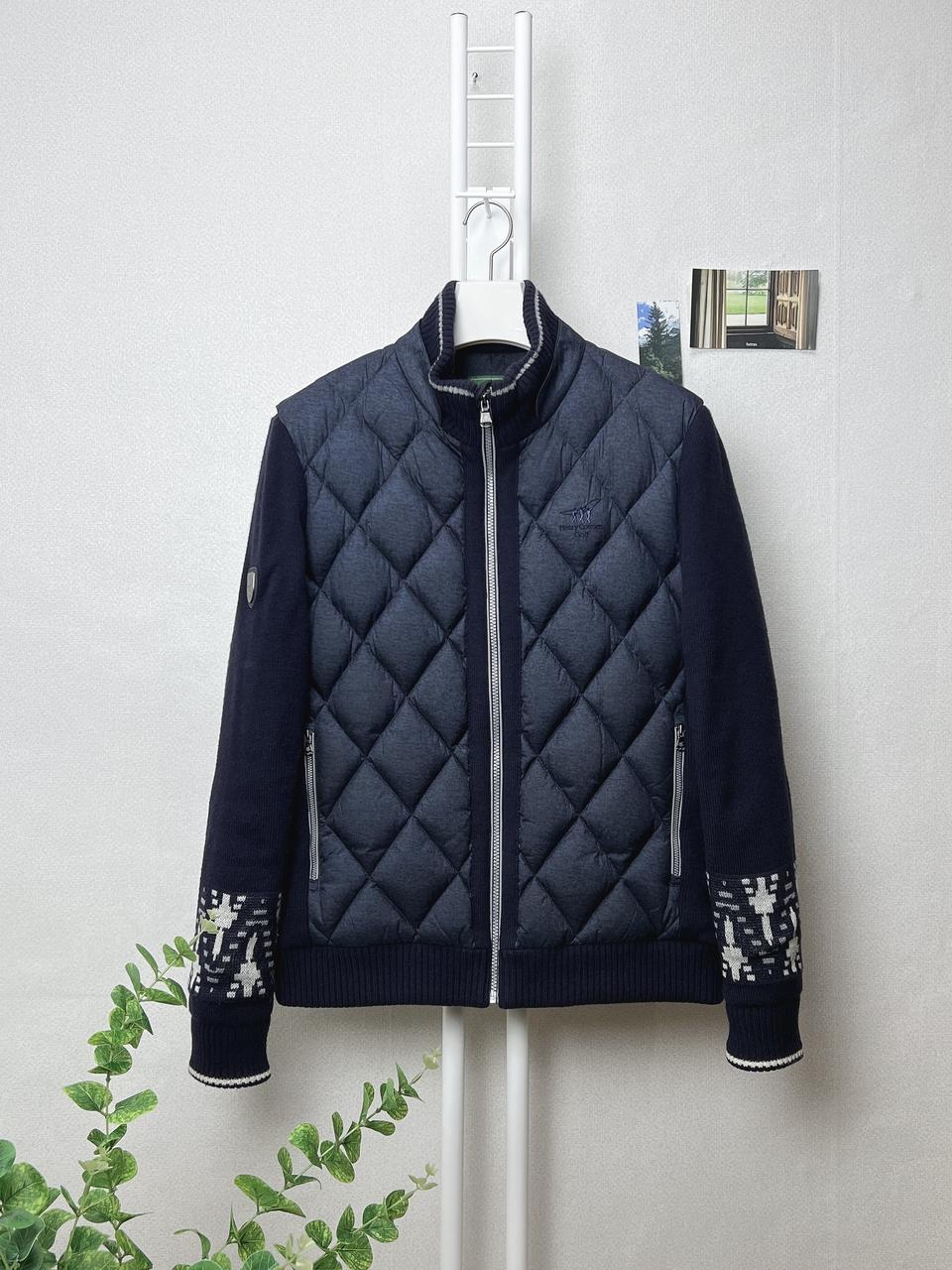 헨리코튼 남성 니트 패딩 100