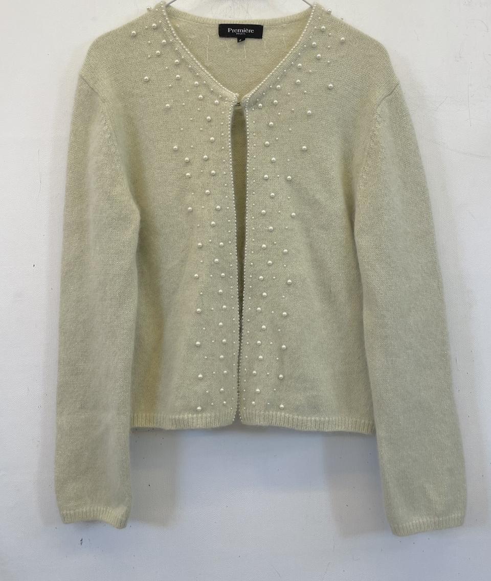 수입 프리미어 앙고라 진주 니트가디건:)