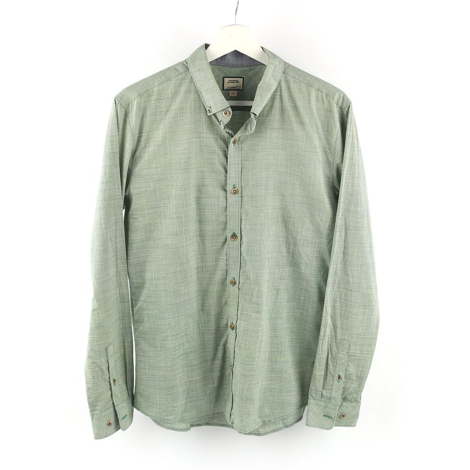 100 / BASSO 남성 슬림핏 체크셔츠 / P009 -200