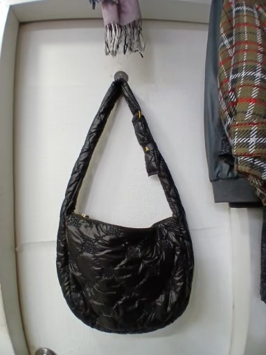 랑방  블랙 호보백