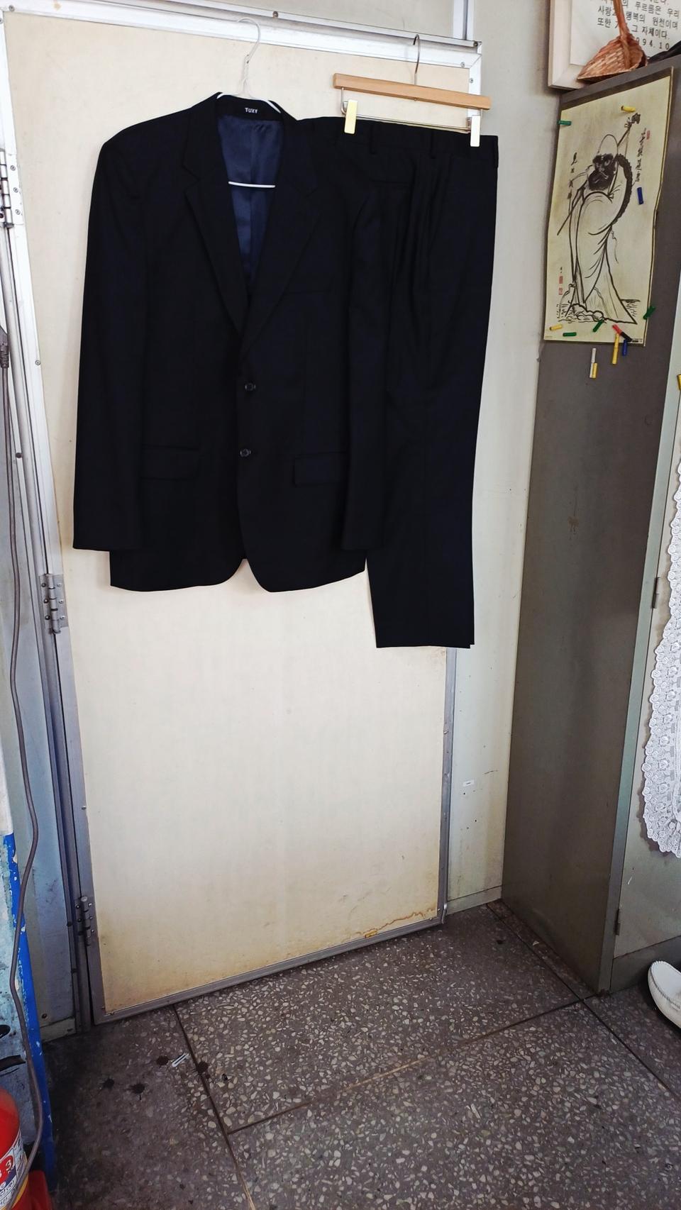 울마크새옷남성불랙정장100싸이즈허리37싸이즈