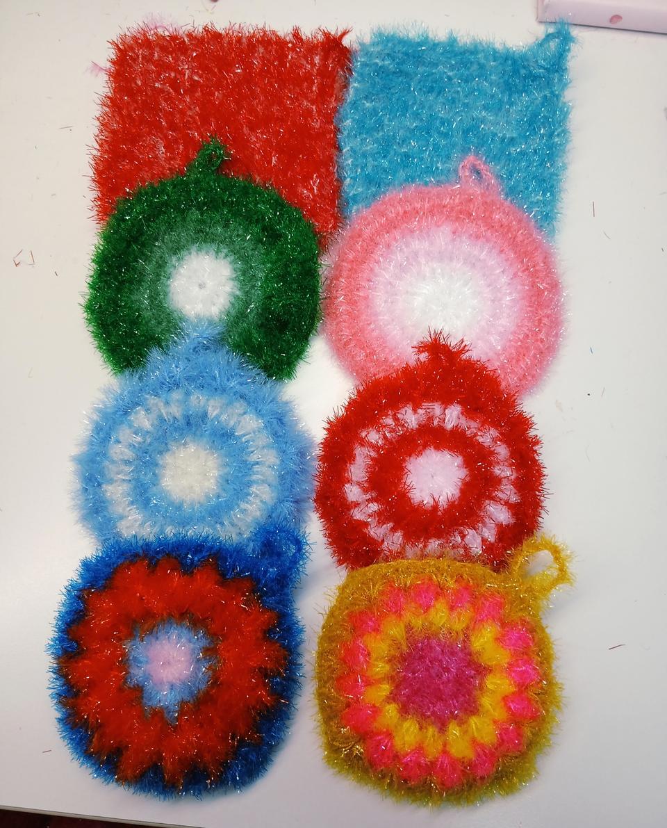 핸드메이드 수세미 8개세트