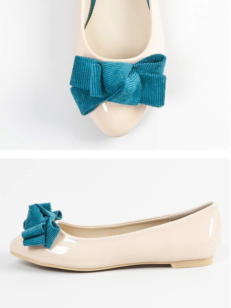 [새상품] 리본플랫 5종 블랙+베이지 에나멜 페이턴트 플랫슈즈