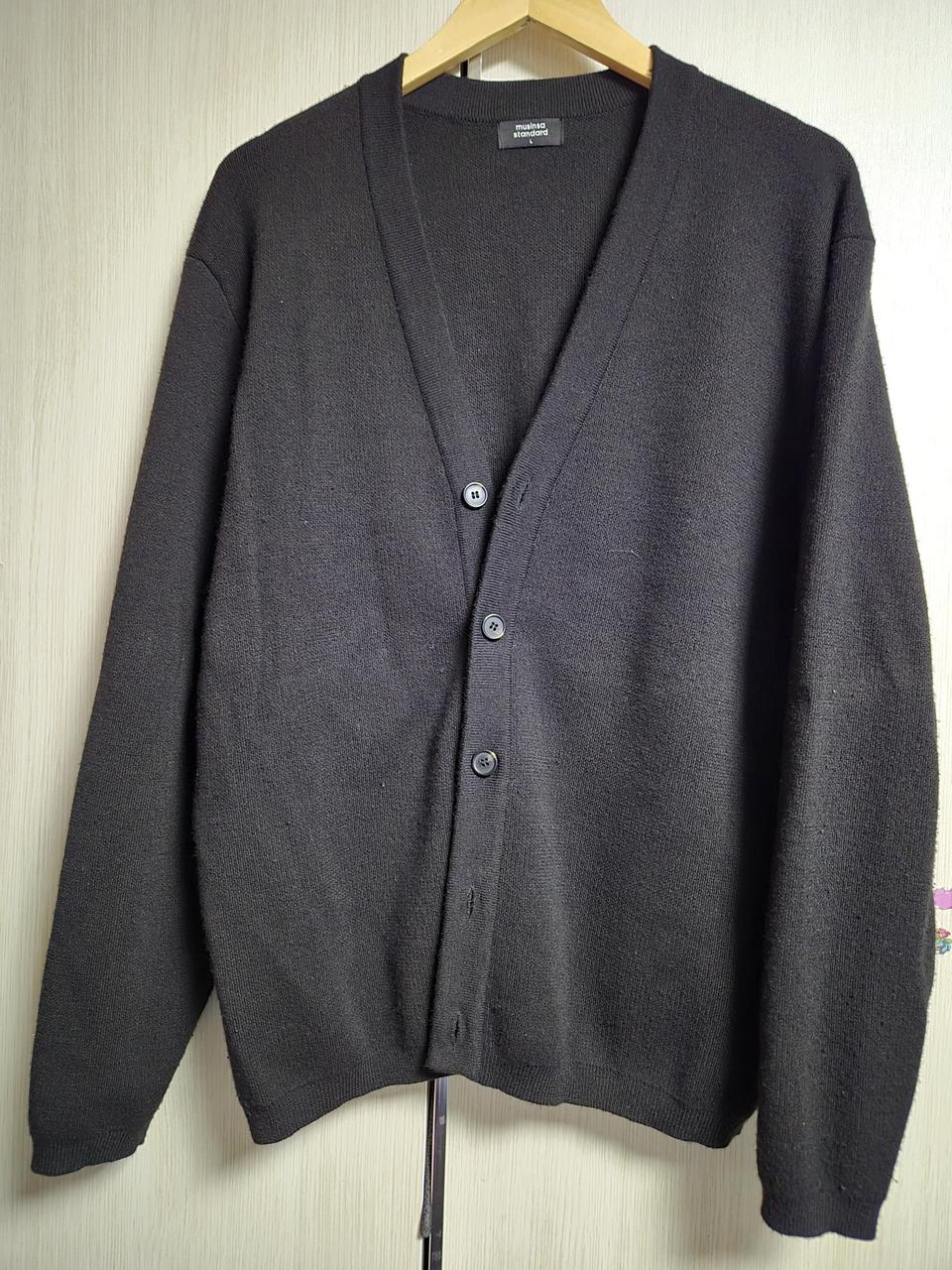 무신사 스탠다드 블랙 카디건 L