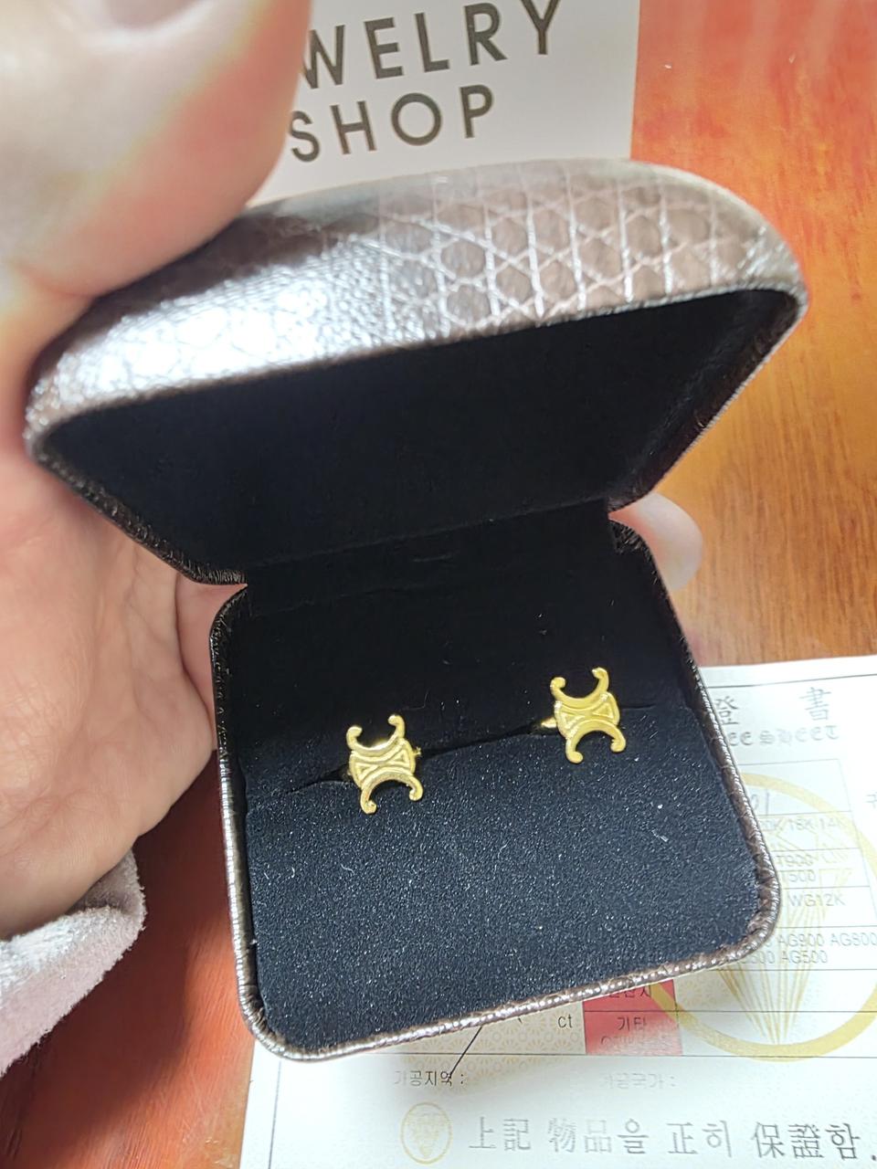 새제품♡셀린 순금 한돈 귀걸이♡선물포장