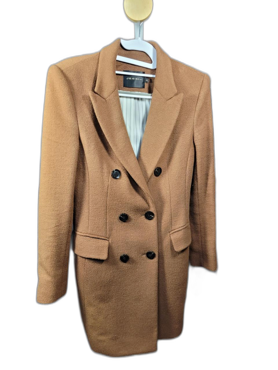 JESSI 뉴욕 더블 버튼 브라운 코트 44