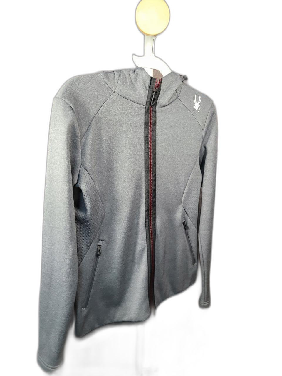 스파이더 후드 집업 자켓 그레이 S