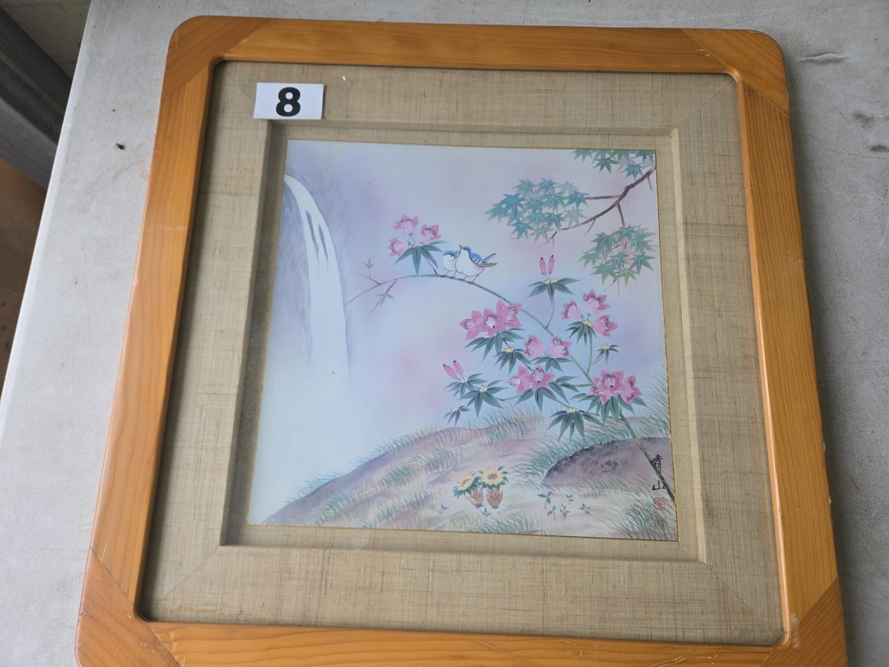 12554. 꽃 그림 액자 