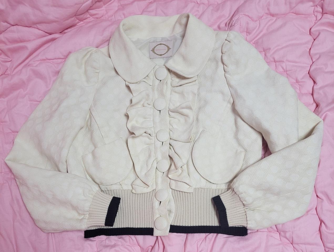 급처상태좋음!레니본 프릴 러플 도트 귀요미 공주 점퍼 자켓 리즈리사st