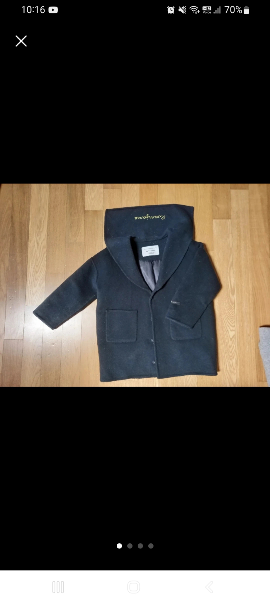 Roanjane 여아 핸드메이드 코트 110 네이비