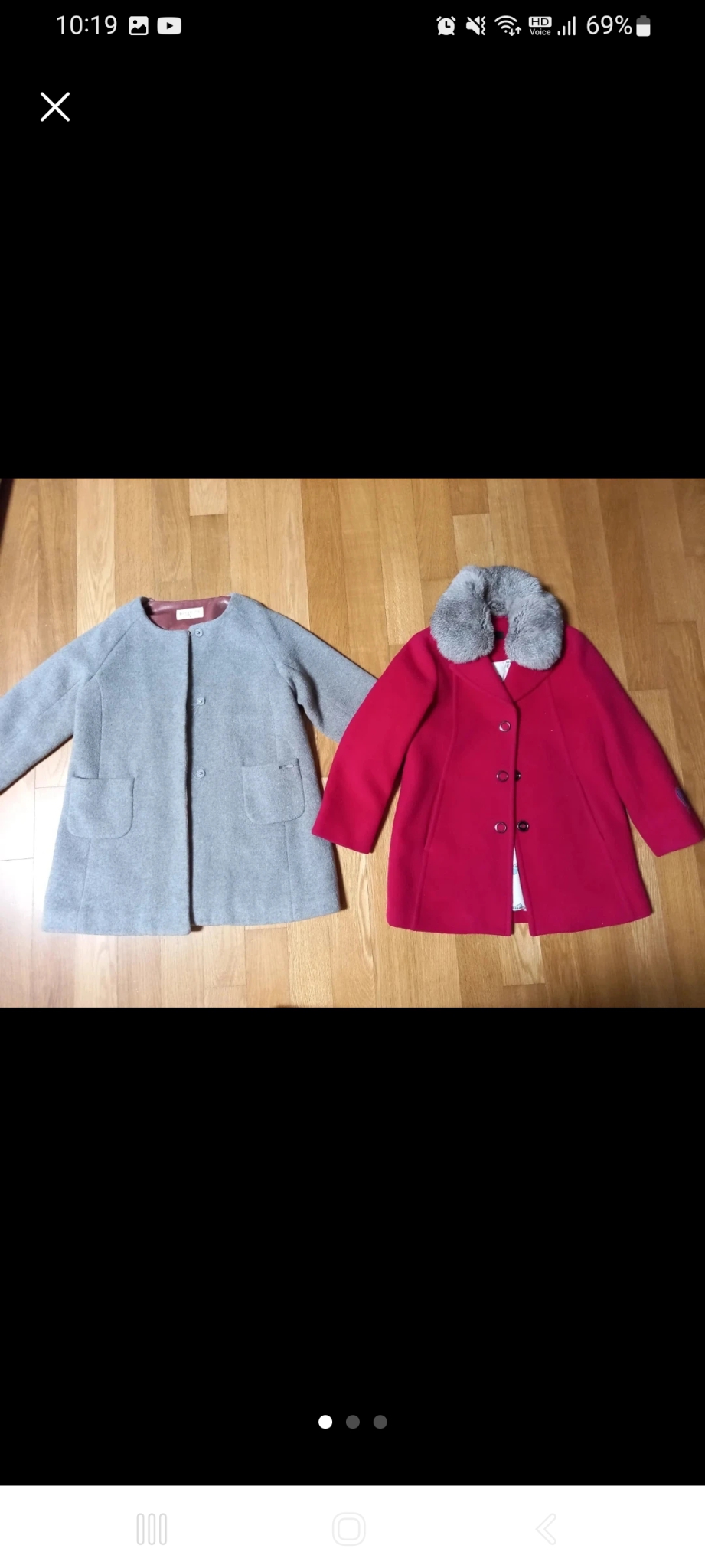 여아 코트 2벌 120사이즈