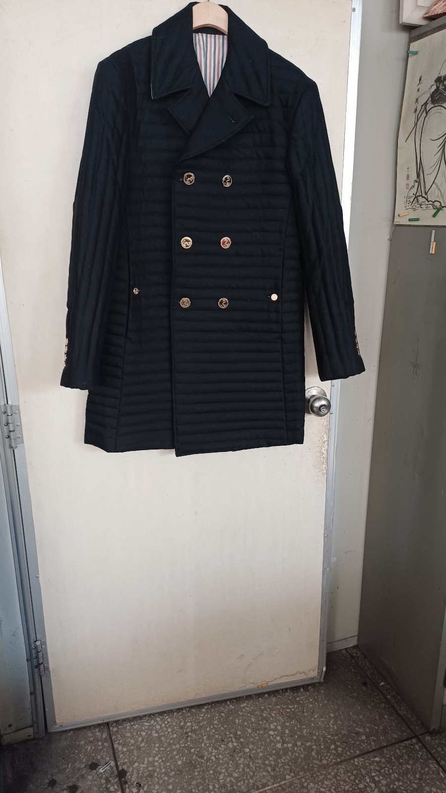 뉴욕옴무남성누빔반코드.새옷.100싸이즈