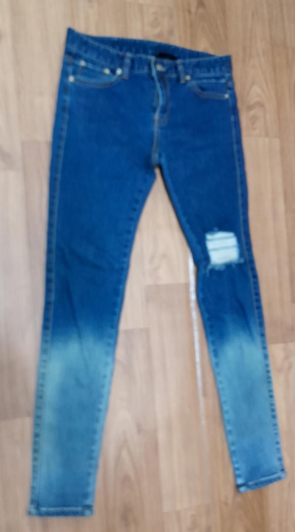 ♥Wednesday 데미지 그라데이션 청바지