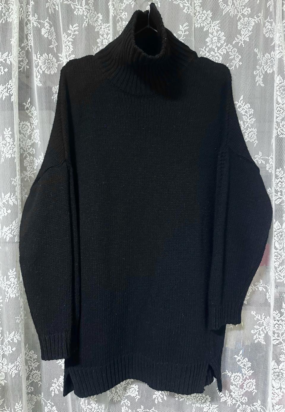 naning9 여성 오버핏 폴라 니트 (프리사이즈)