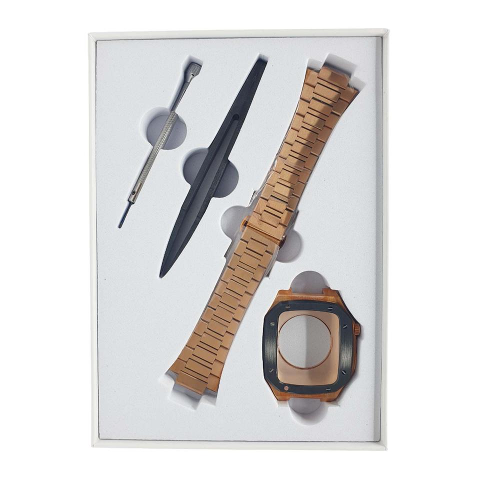 [새상품] 애플워치 44mm 로즈골드 메탈 케이스 스트랩