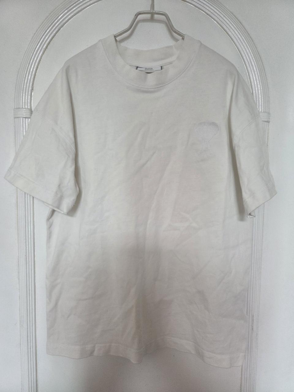 (M) 아미 화이트 반팔티