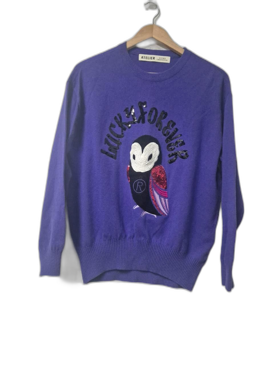 럭키슈에뜨 부엉이 니트