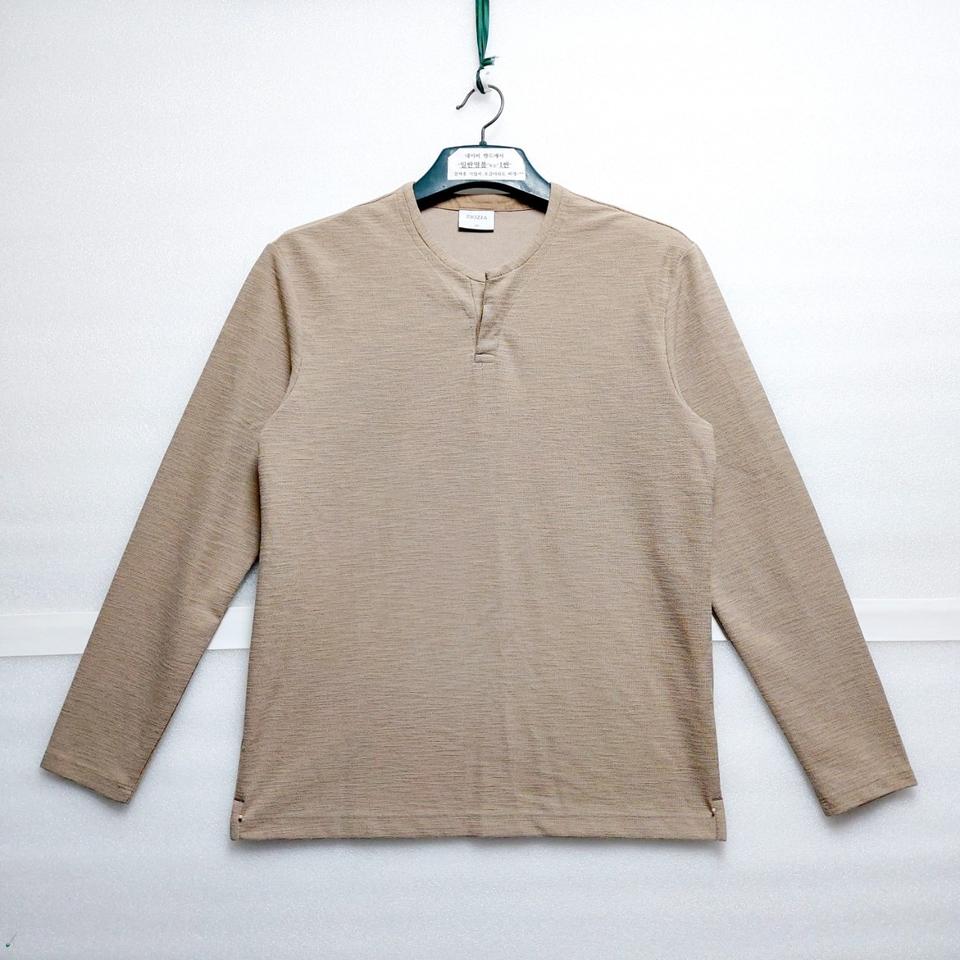 지오지아 남성긴팔티100/라운드넥